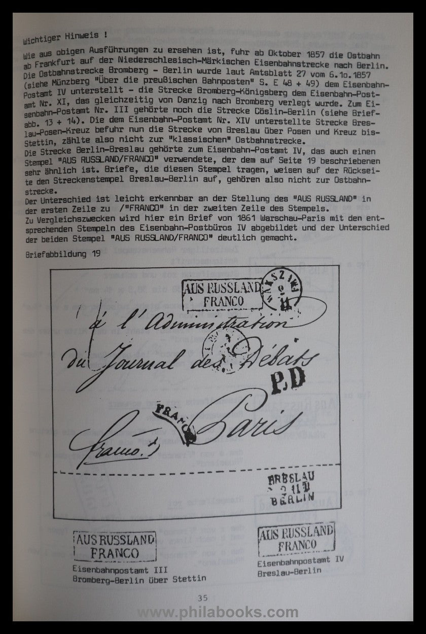 Popp, I., The Royal Prussian Eastern Railway and those on its route ...