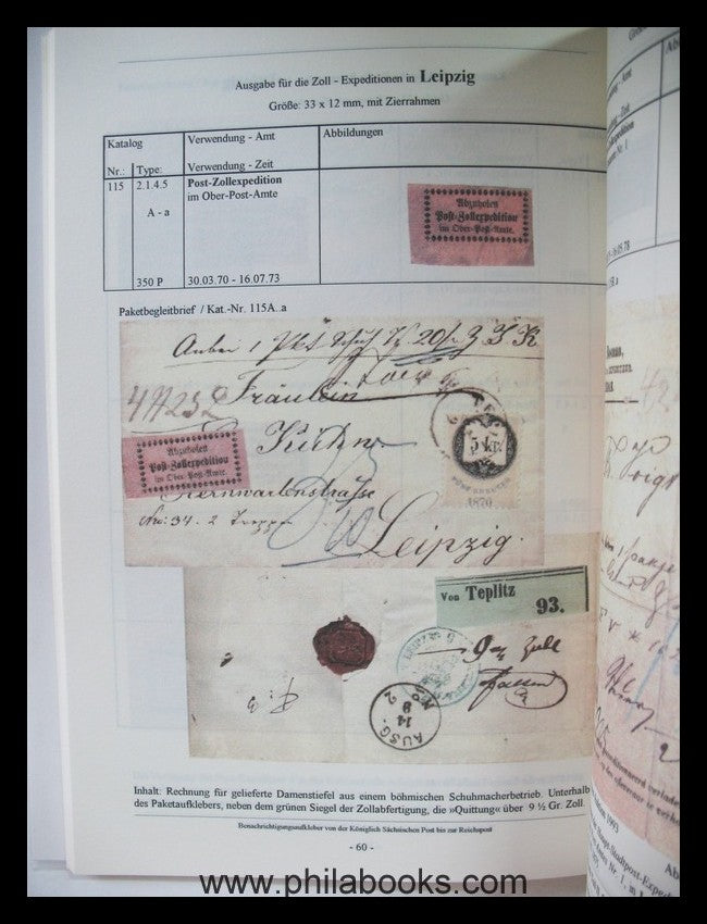 Daniel, W., Benachrichtigungsaufkleber von der Königlich Sächsisch ...