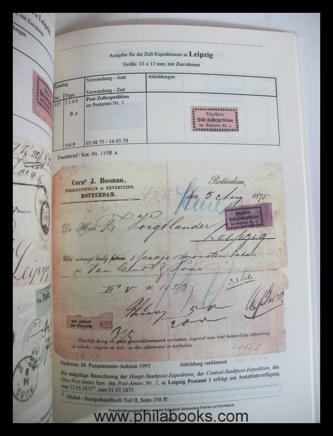 Daniel, W., Benachrichtigungsaufkleber von der Königlich Sächsisch ...