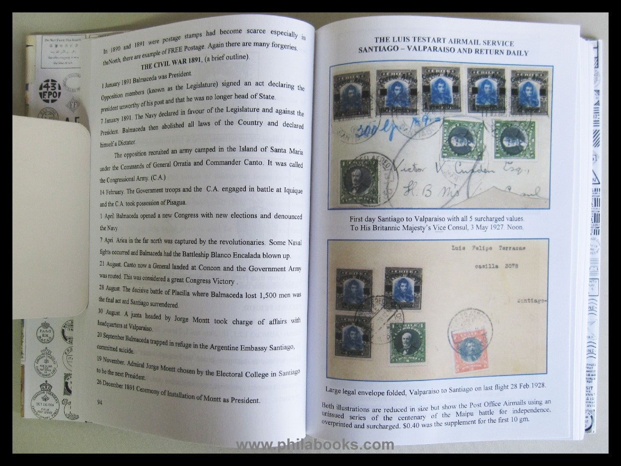 Brinkgreve/ West, The Postal History of Chile, 2002, postal history ...