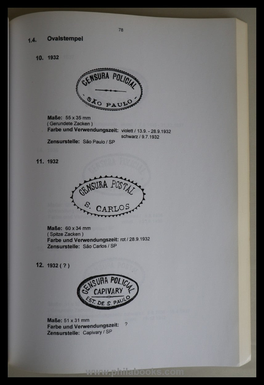 Meiffert, J., Censorship Post in Brazil, Catalog of Censorship and Testing ...