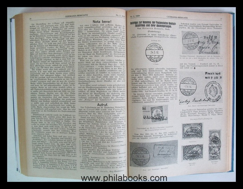 Germania - reports, well-known good magazine, here volume 23-26, He ...