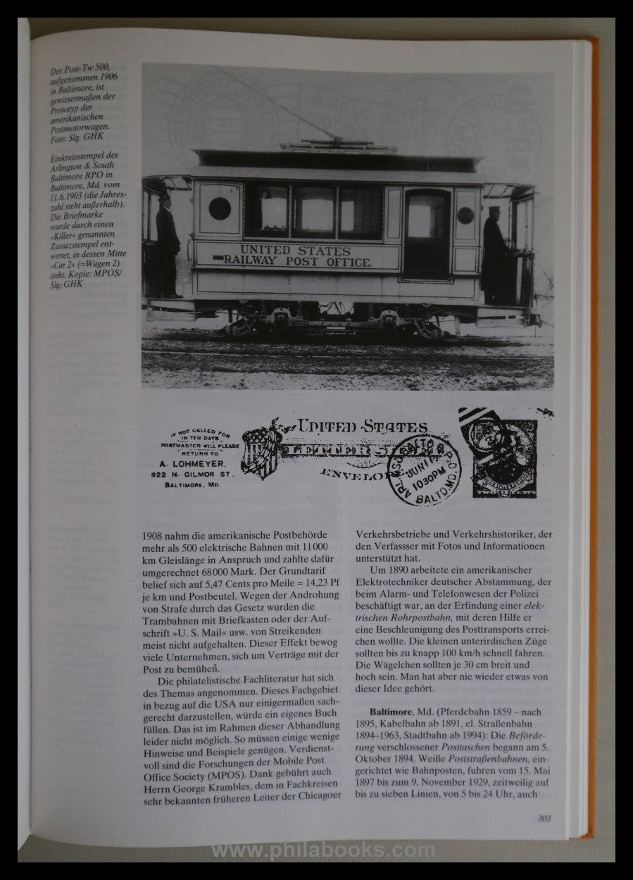 Köhler, GH, Post and Tram, Postal transport by trams in ...