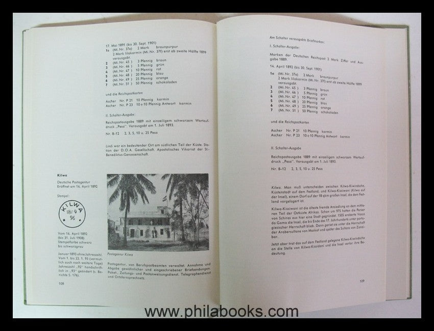 Schrey, H., Die ersten deutschen Posteinrichtungen an der Ostküste ...