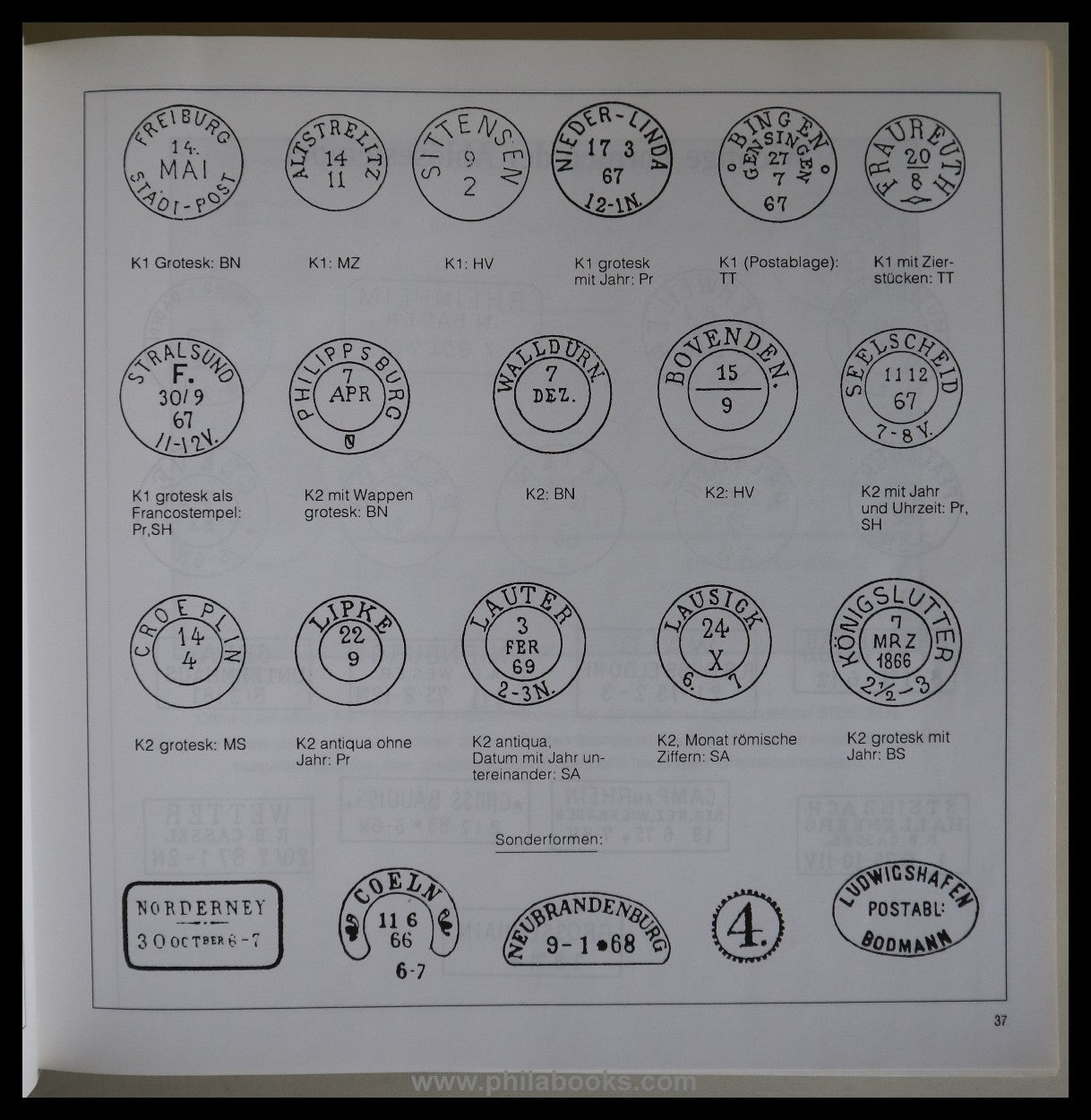 Feuser, P., Reused Old German States Stamps, Special Catalogue ...