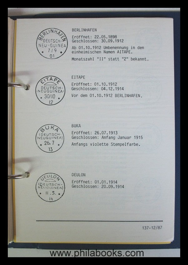 Handbuch Neuguinea, Loseblatt im Orig.-Ringbinder, 1988-92, bis da ...