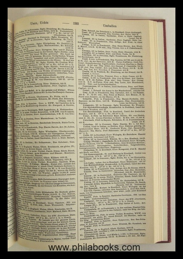 1874, Ritter's geographical-statistical lexicon, here again...