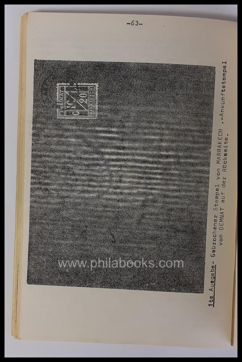 Boetsch, J., Die Privat-und Lokalpost in Marokko, 1977, manuskript ...