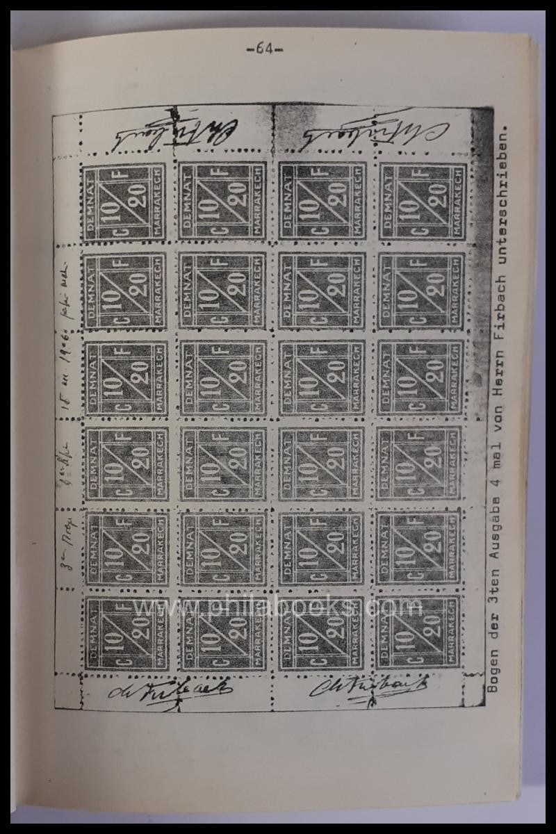 Boetsch, J., Die Privat-und Lokalpost in Marokko, 1977, manuskript ...