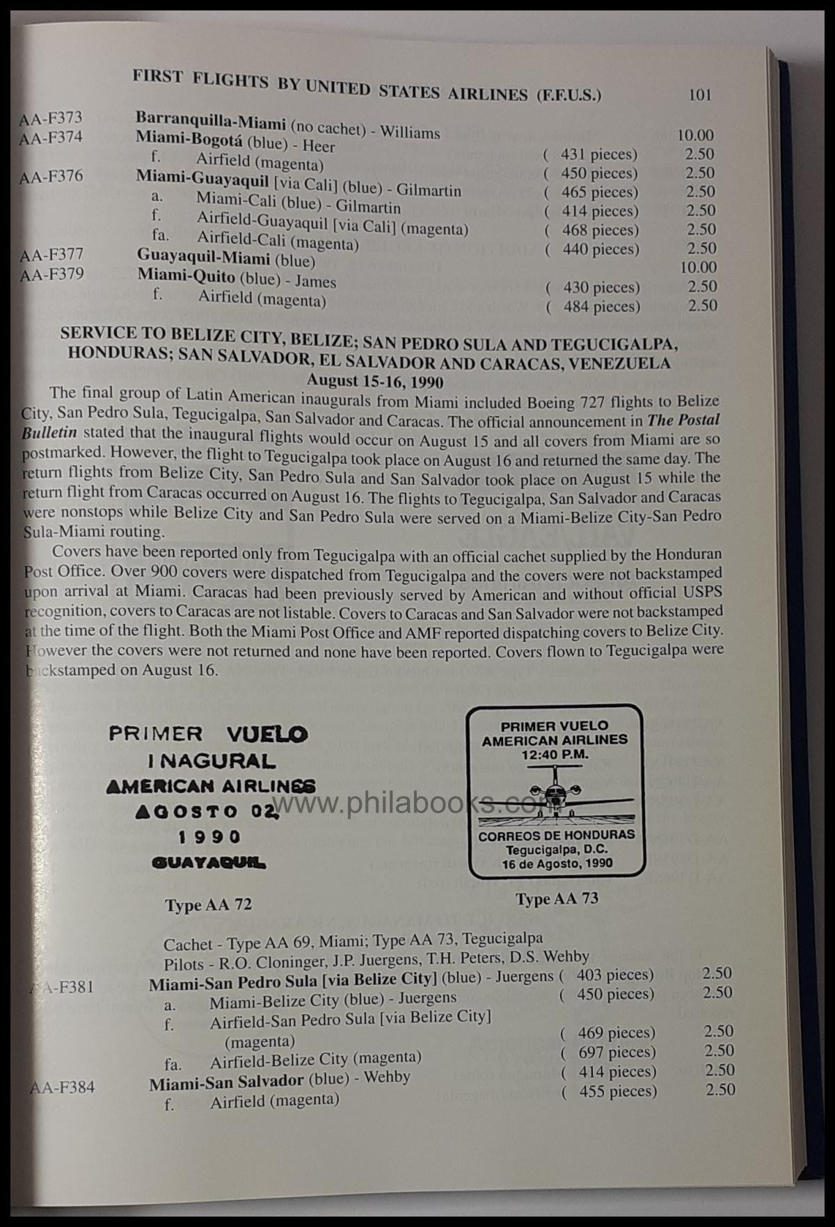 American Air Mail Catalogue, Volume Two, Sixth Edition, 2003, Luft ...