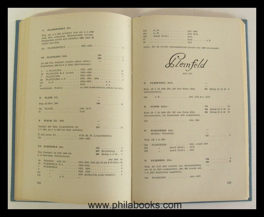 Winkler, K., Handbook of Bavarian Postmarks, here the origin...