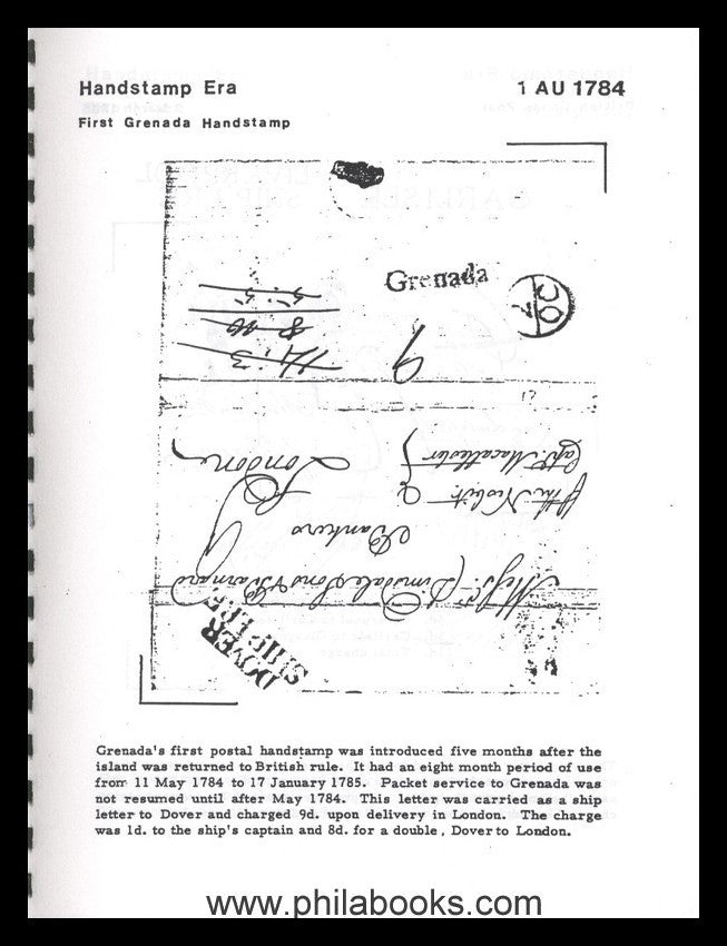 Walker, Dan: Grenada's Postal History 1764-1913, British Carribean ...