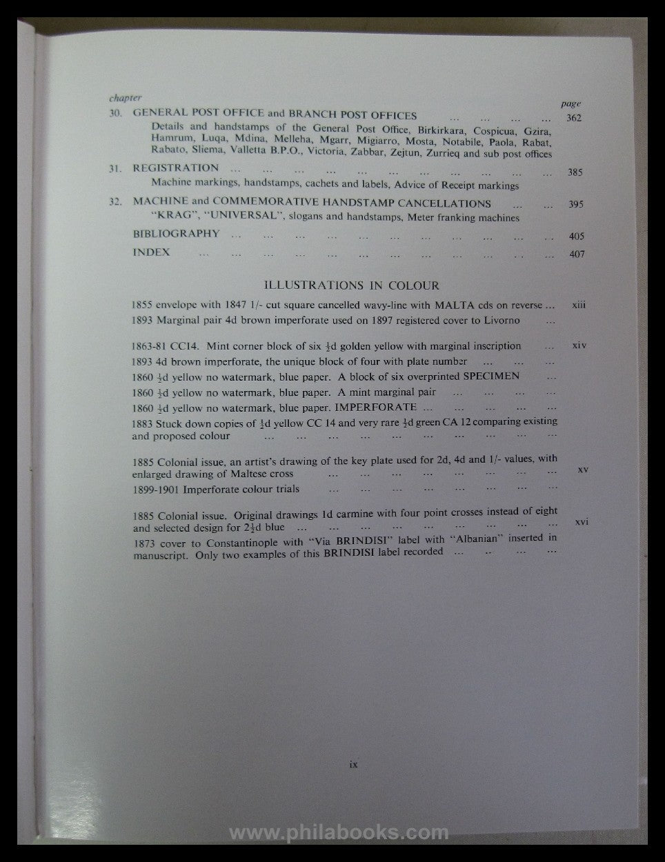 Martin, RE, Malta, The Stamps and Postal History 1576-1960, A ha ...