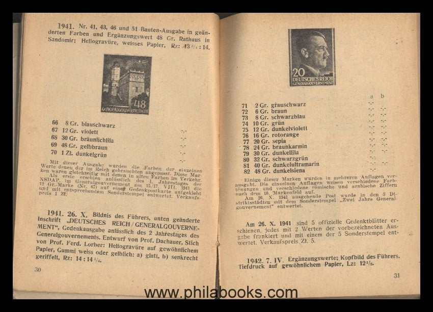 Mikstein, Prof. St.: Pionier-Katalog 1944, Die Briefmarken des Gen ...
