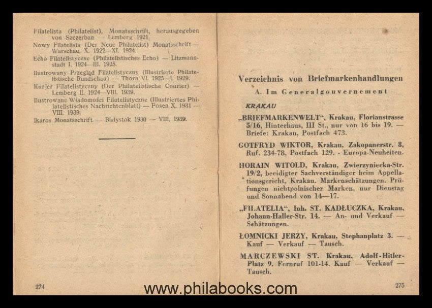 Mikstein, Prof. St.: Pionier-Katalog 1944, Die Briefmarken des Gen ...