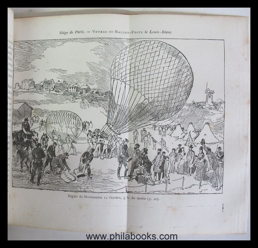 Le Chevalier, Yoyage du Ballon le Louis-Blanc, Histoire du ballon ...