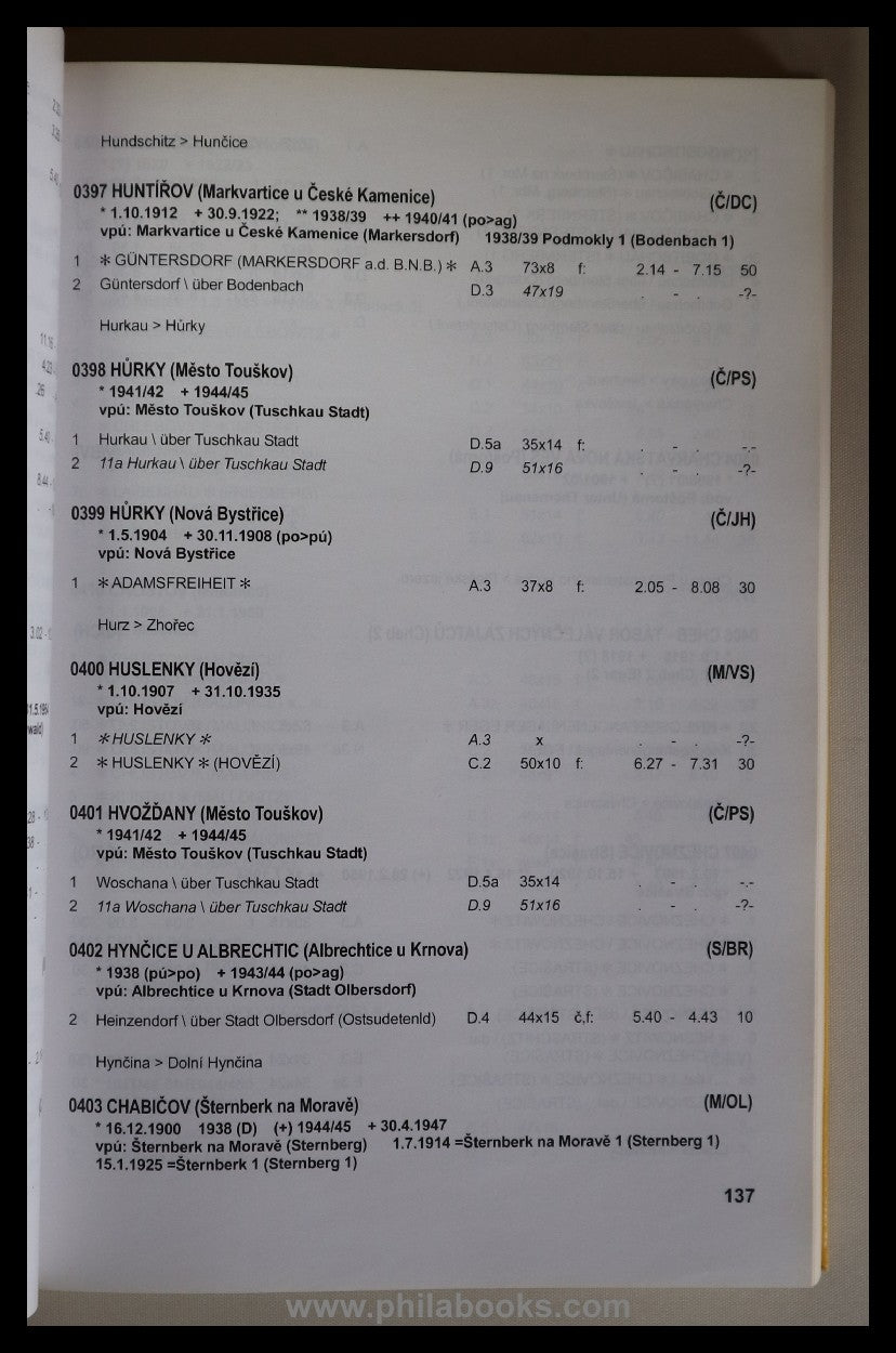 Gebauer/Tekel, Ceske A Slovenske Postovny (1900-1958), 2005, Handb ...