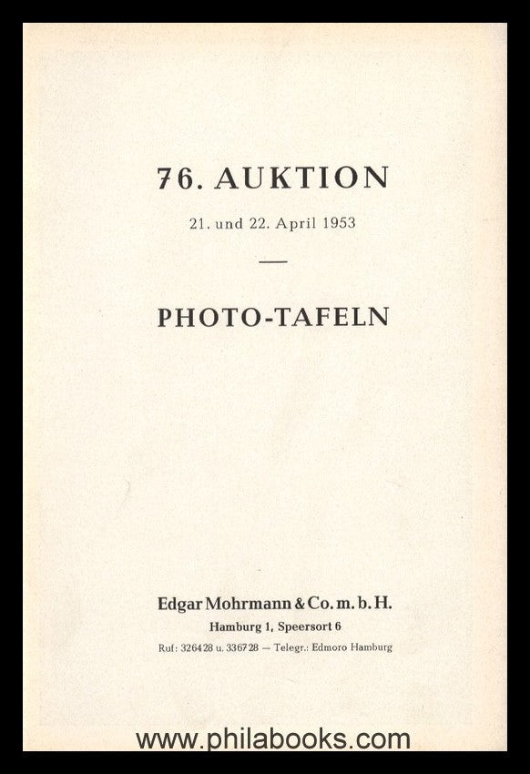 Mohrmann-München, Auktion 076, 1953-04, Baden, Brasilien,…