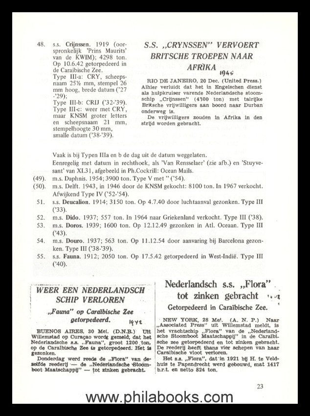 Benders, A.M., De Afstempelingen van de schepen van de koninklijk ...