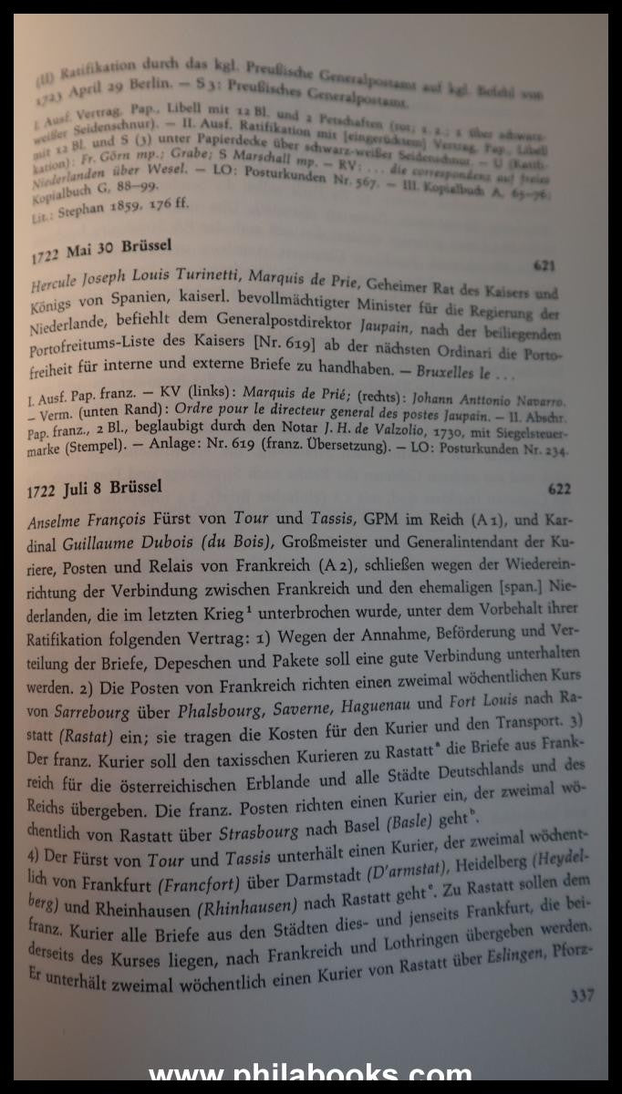 Dallmeier, Dr. M.F., Quellen zur Geschichte des europäischen Postw ...