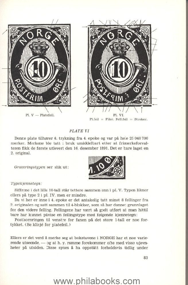 Handbok over Norges Frimerker 1855 - 1955, Del II, 1886-1955, 1966 ...