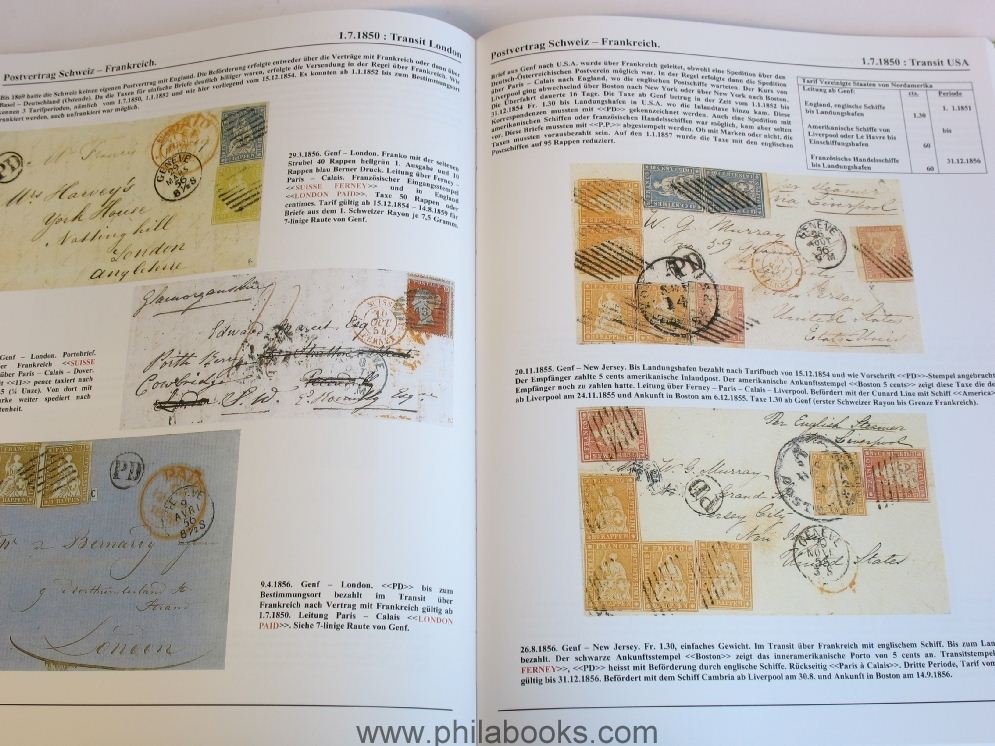 Schäfer, Richard: Handbook of postal history of Geneva, series of publications ...
