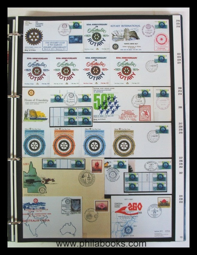 Jürgens, Ernst- Theodor: ROTARY INTERNATIONAL on Stamps, 1986, prä ...