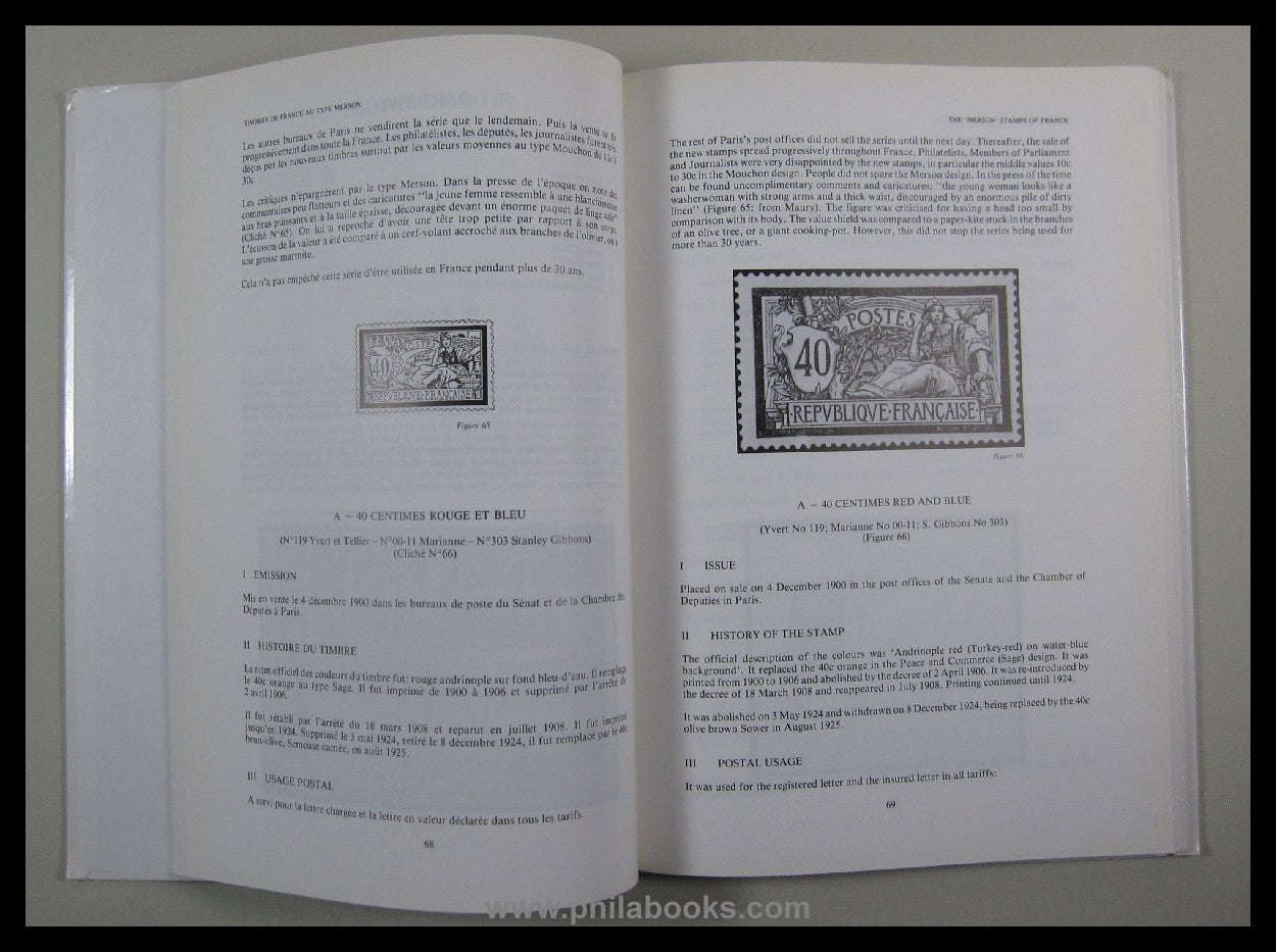 Storch, Jean/ Francon, Robert: Timbres de France au Type Merson, R ...