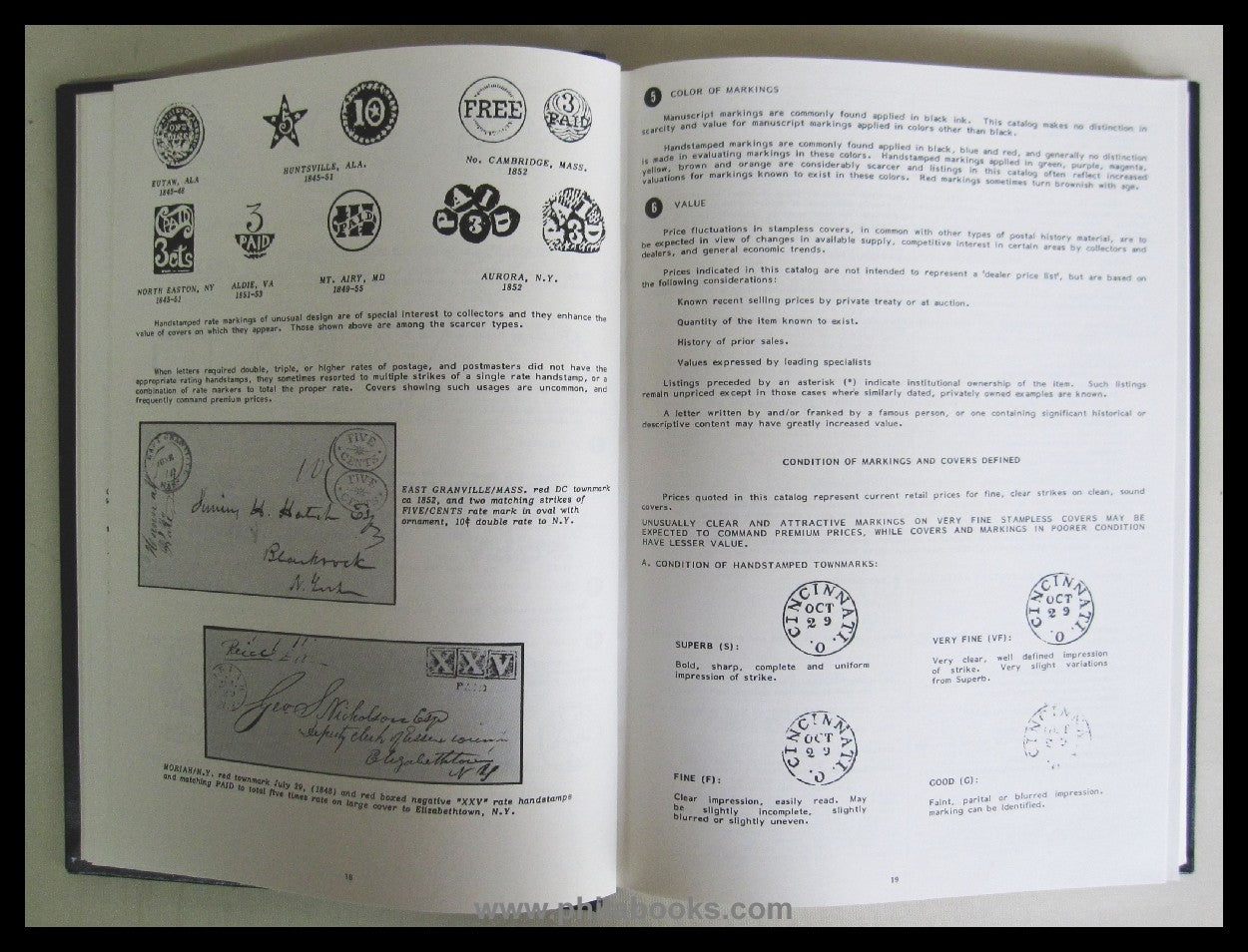 Phillips, DG, American Stampless Cover Catalog, Vol I-III.,4th e...