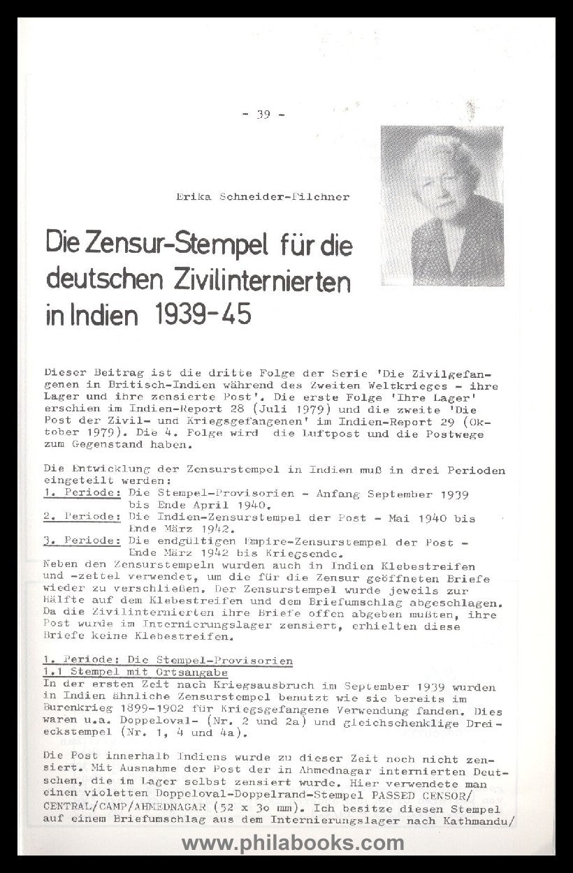 ArGe India, 10 Years of India Report, 1980, including an article...