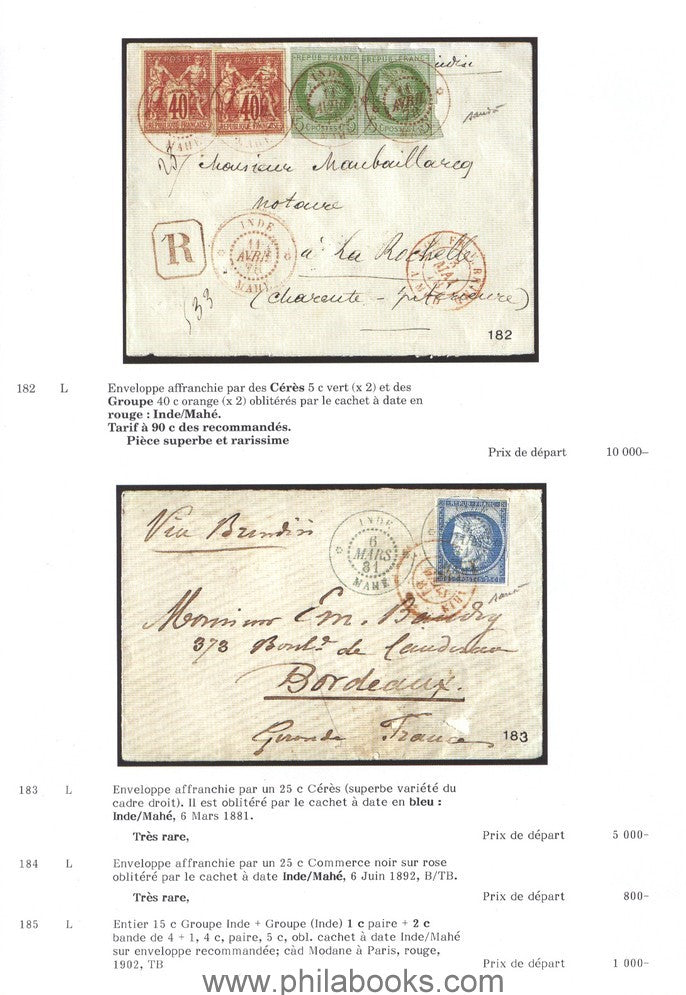 Jamet Boudot, auction, 1998-12 'Dubus', French India