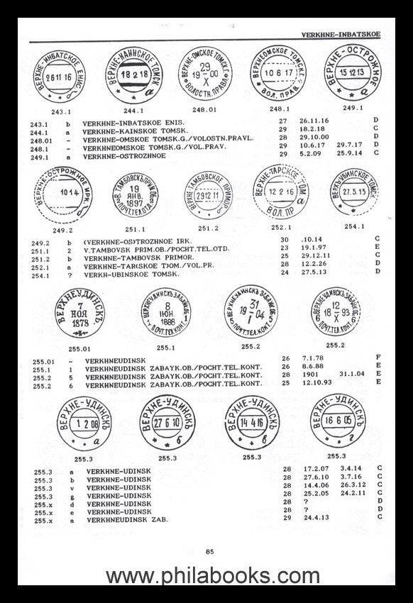 Robinson, P.E., Siberia - Postmarks & Postal History of the Russia ...