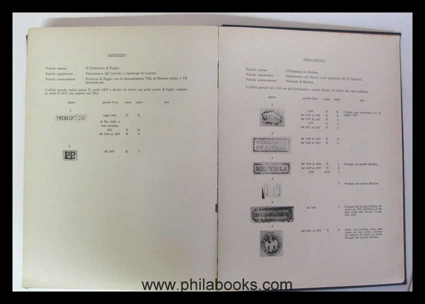 Mioni, Vittorio: La Storia Postale die Domini Estensi 1598-1859, c ...