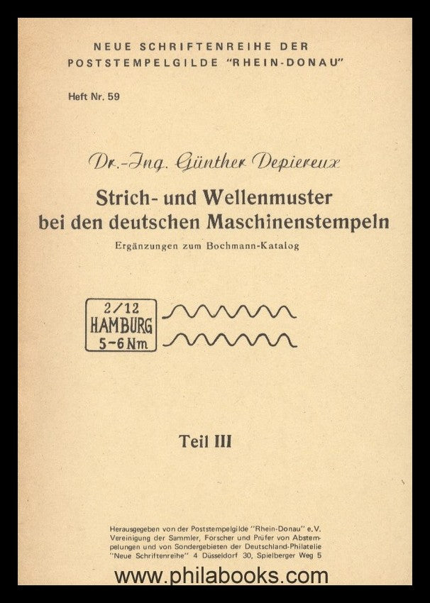Bochmann-Katalog, Teil 7, Die MASCHINEN-SERIENSTEMPEL und ihre Var ...