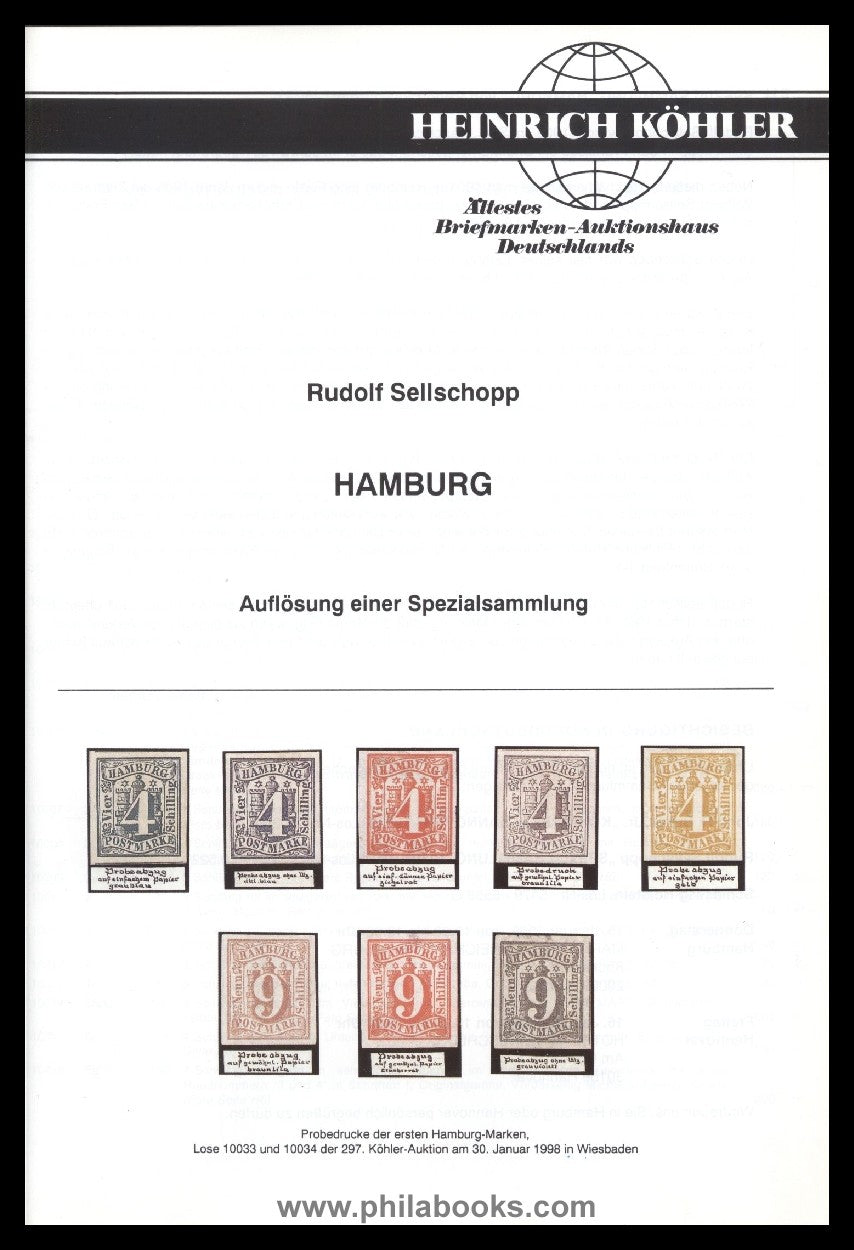 HeinrichKöhler, Auktion 297, 1998-01 'Sellschopp', Hamburg