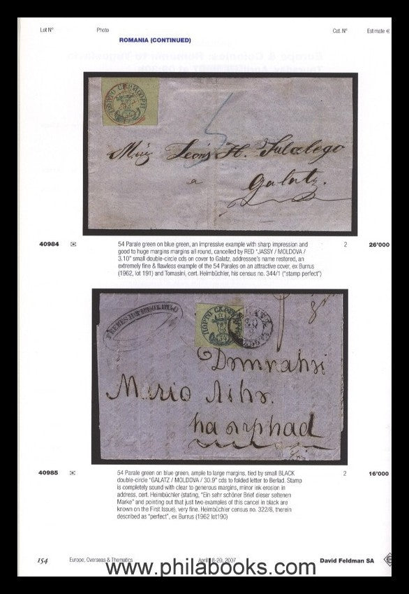 Feldman, Auktion, 2007-04, Rumänien