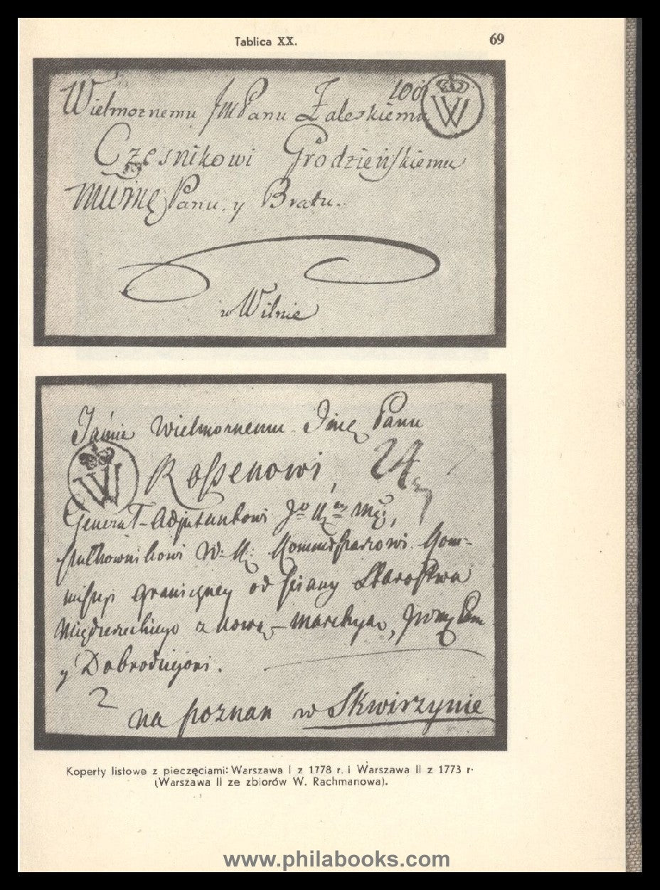 Mikstein, Prof. Stanislaw: Pieczecie pocztowe na ziemiach polski w ...