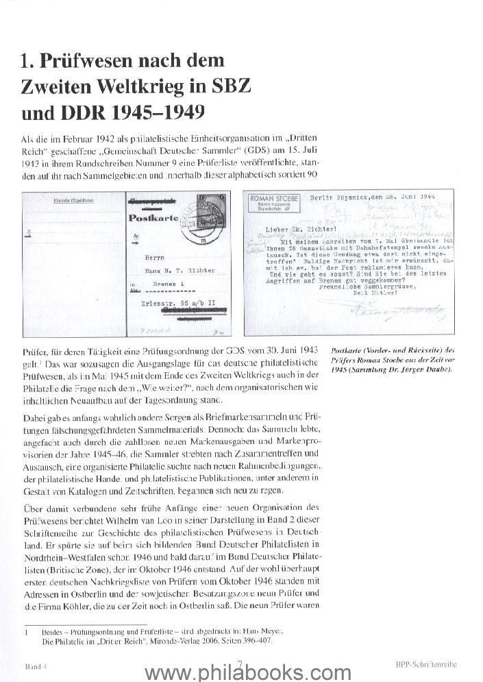 Fischer, P., The philatelic testing system in the SBZ and GDR (1945-1 ...