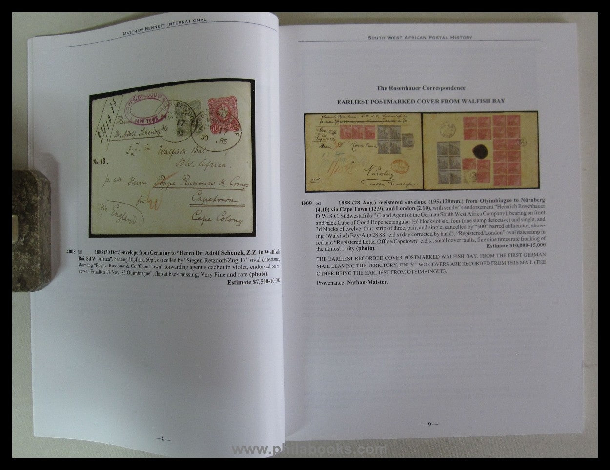 Bennett, Auktion 298, 2005-12, Südwestafrika