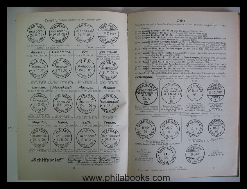 Friedemann, Albert: Die Postfreimarken und die Entwertungen der de ...