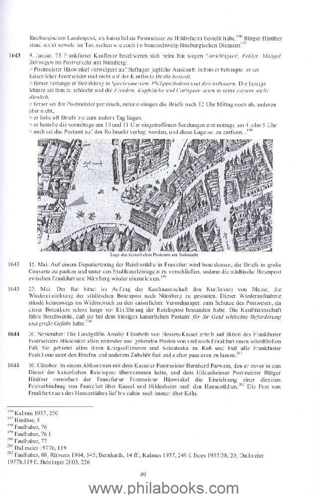 FRANKFURT AM, Kremer, Karl Heinz, Chronicle of the Post in Frankfurt ...