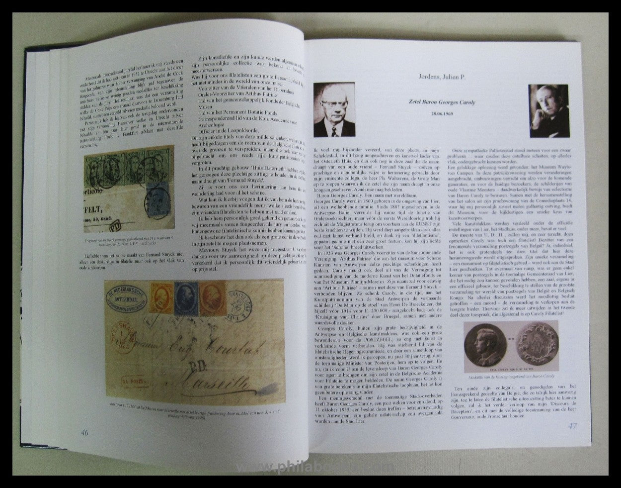 BELGISCHE ACADEMIE VOOR FILATELIE, Delbeke, Claude J.P., 40 jaar B ...