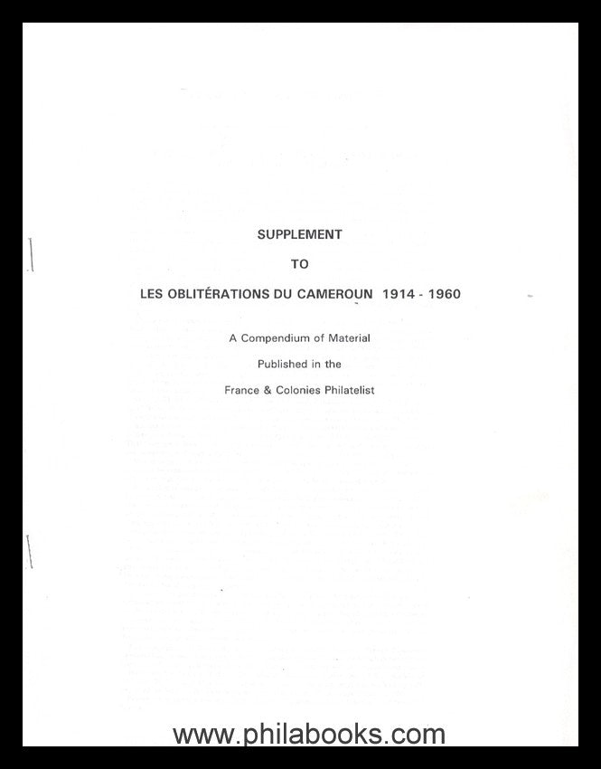Bratzel, M.P.Jr./ Kraja, H./ Maddocks, R.J., Les Obliterations du ...