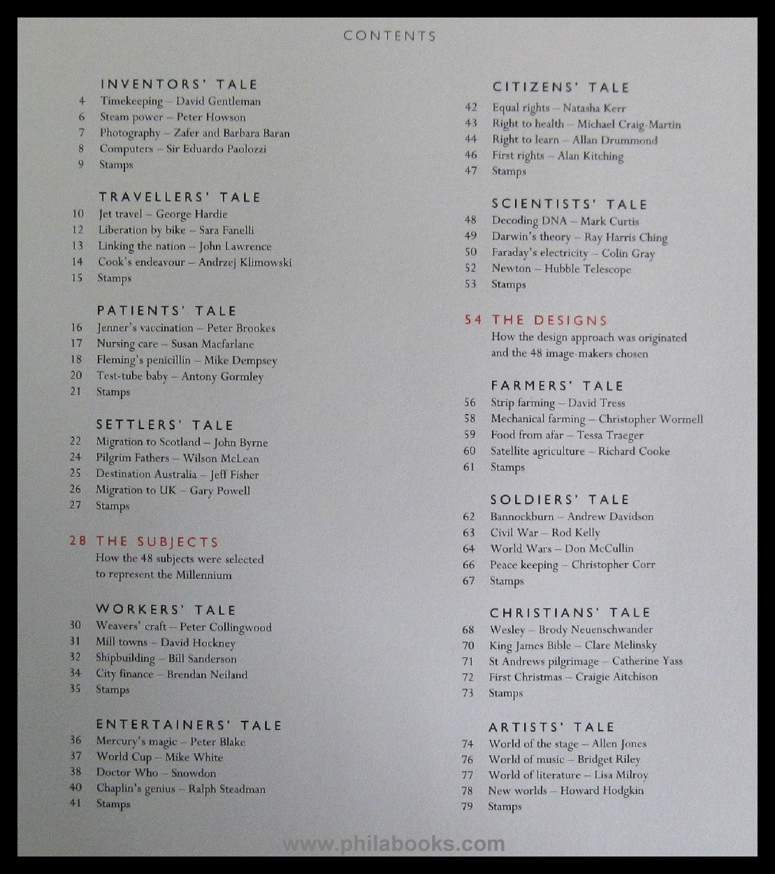 Royal Mail Millenium Stamps 1999, The Stories behind the Stamps, J ...