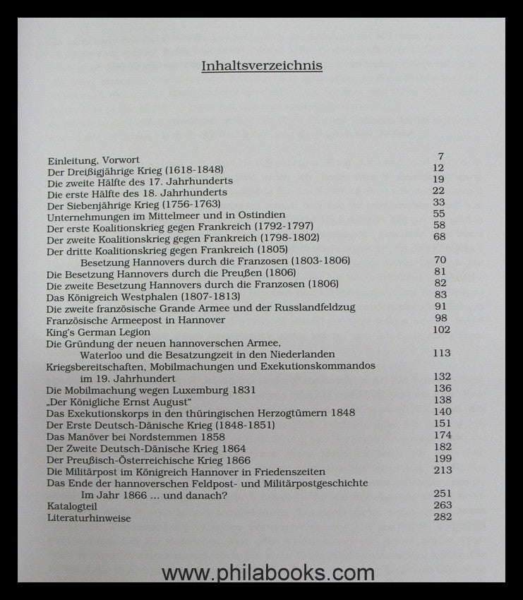 Wildschütz, Karsten: Hanoverian field and military postal history, ...