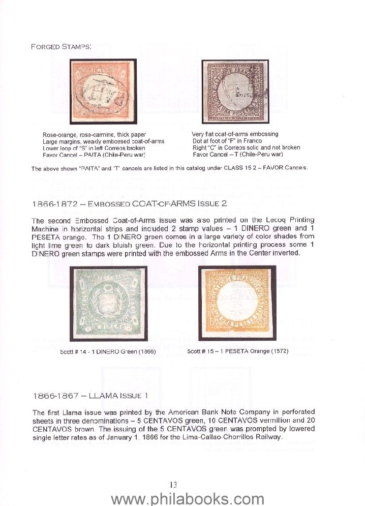 Emsing, E., Peru Cancellation Handbook 1858-1873, 2009, 120 p.+2 p...
