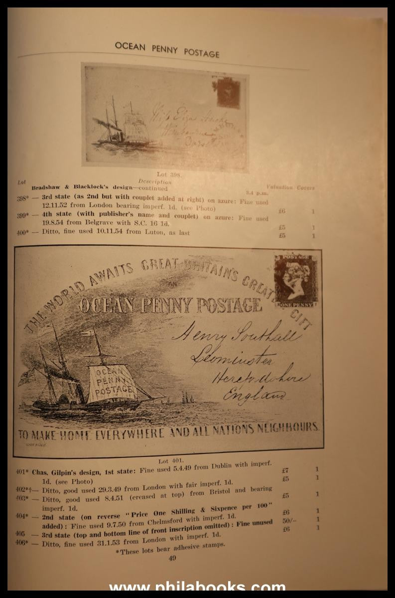 Robson Lowe, The Pictorial Envelope featuring The Mulready with th ...