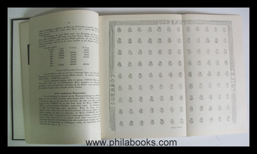 Krause/Philippi, Die Postwertzeichen der Republik Chile, originalg ...