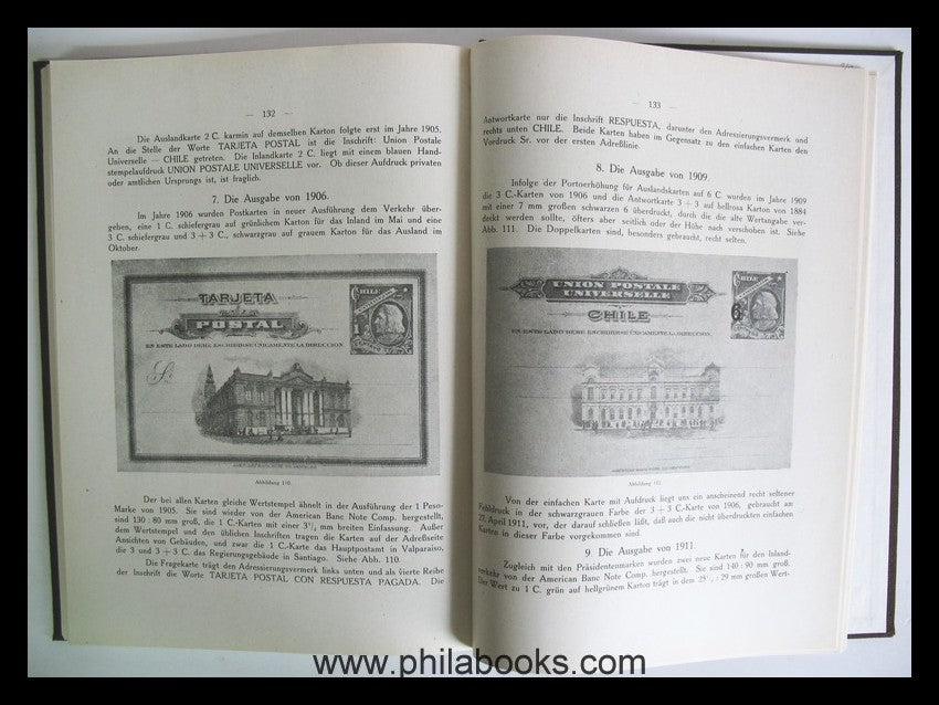 Krause/Philippi, Die Postwertzeichen der Republik Chile, originalg ...