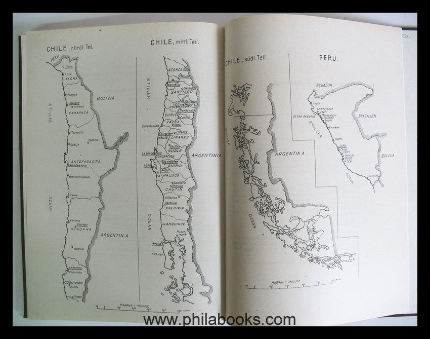 Krause/Philippi, Die Postwertzeichen der Republik Chile, originalg ...